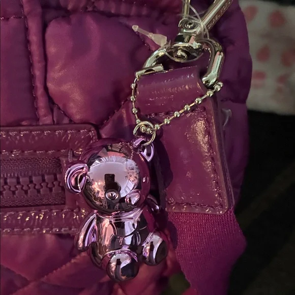 Michael Kors Quilted Crossbody Bag in Vibrant Purple - Picture 6 of 12